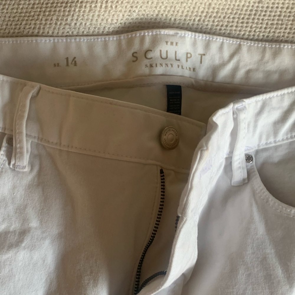 White skinny flare jeans from White House Black Market -never worn